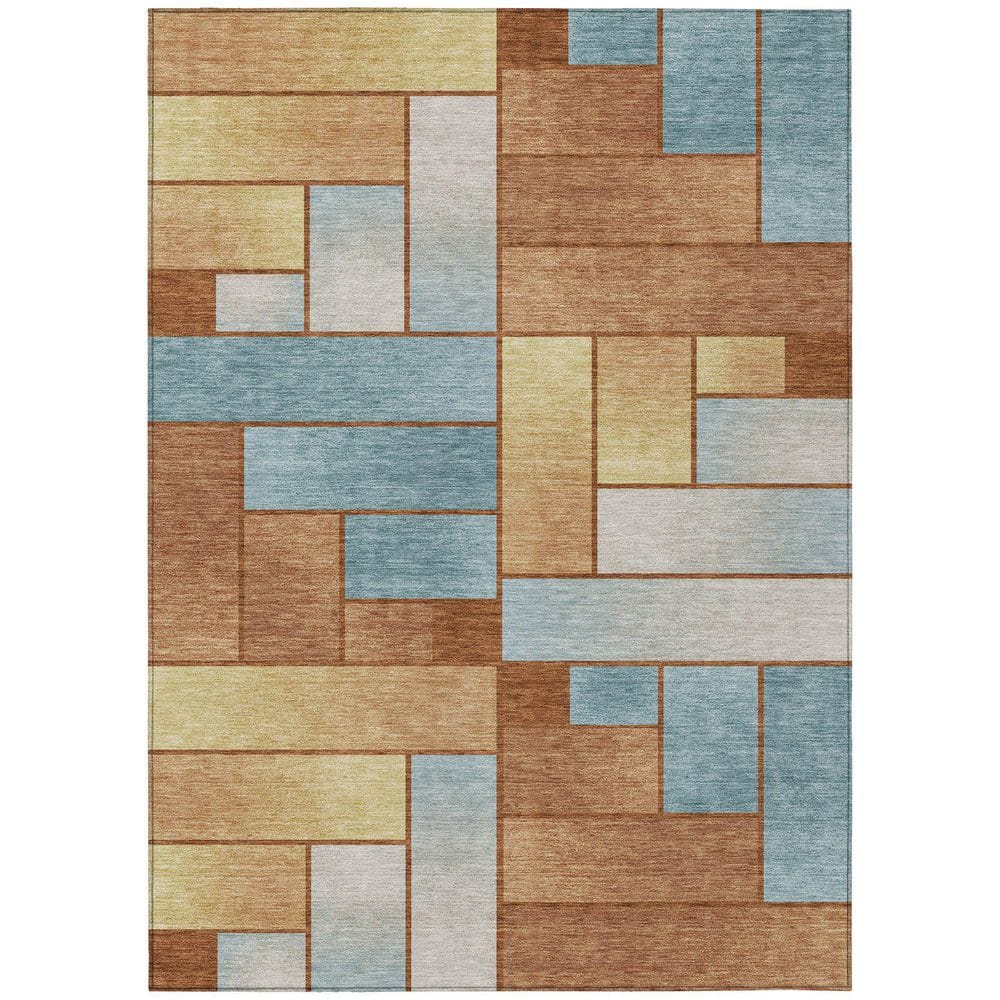 Chantille Machine Washable Indoor/Outdoor Abstract ACN2709 Paprika 9 ft. x 12 ft. Area Rug price history on PriceWatchPro