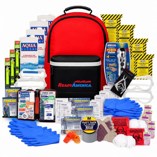 4-Person 3-Day Deluxe Emergency Kit with Backpack
