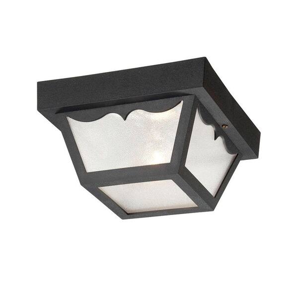 Acclaim Lighting Builder's Choice 1-Light Matte Black Flushmount Ceiling Light