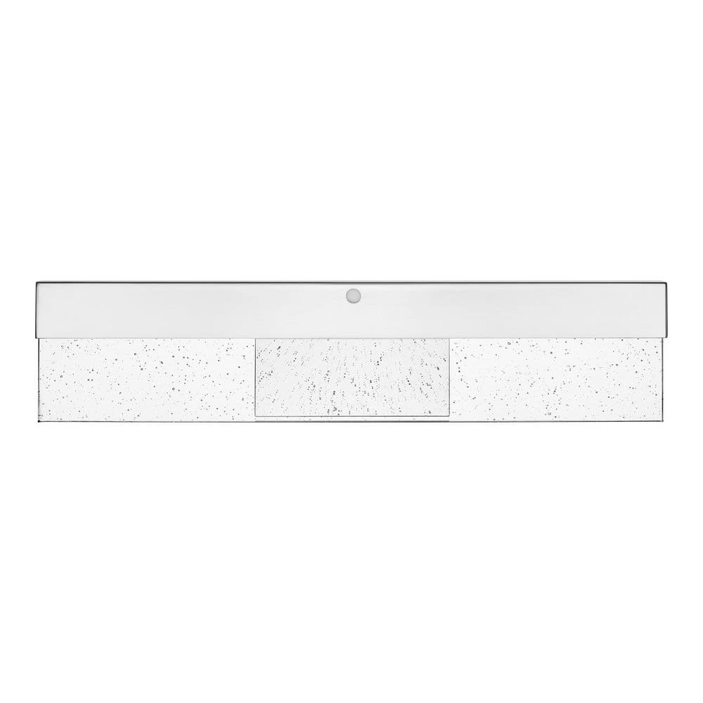 Havelock 23 in. 1-Light Chrome LED 5CCT Vanity Light with Sensor Operated Night Light and Clear Seedy Glass price history on PriceWatchPro