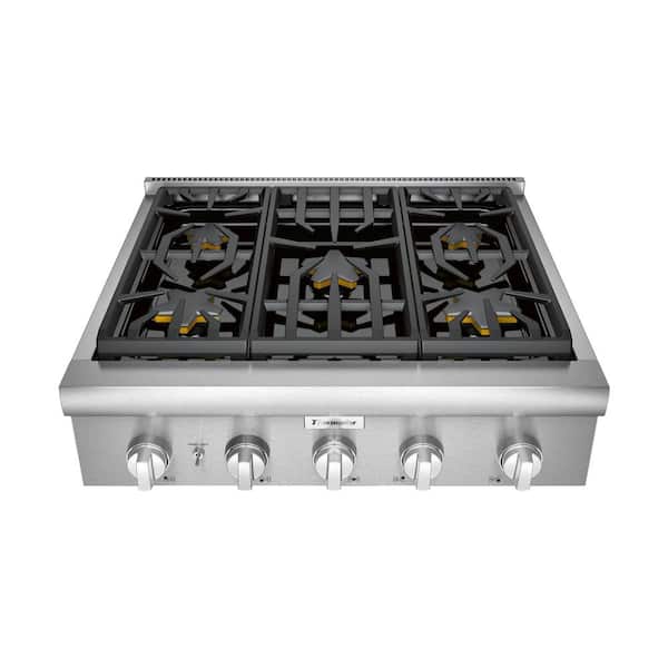 Thermador Professional Series 30 in. Gas Cooktop in Stainless Steel with 5 Burners Including