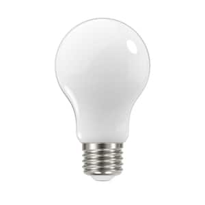 40-Watt Equivalent A19 Dimmable Frosted Glass Filament LED Light Bulb in Soft White (4-Pack)