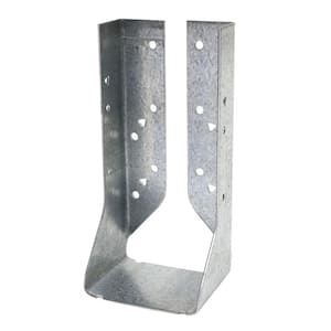 HUC Galvanized Face-Mount Concealed-Flange Joist Hanger for Double 2x8 Nominal Lumber
