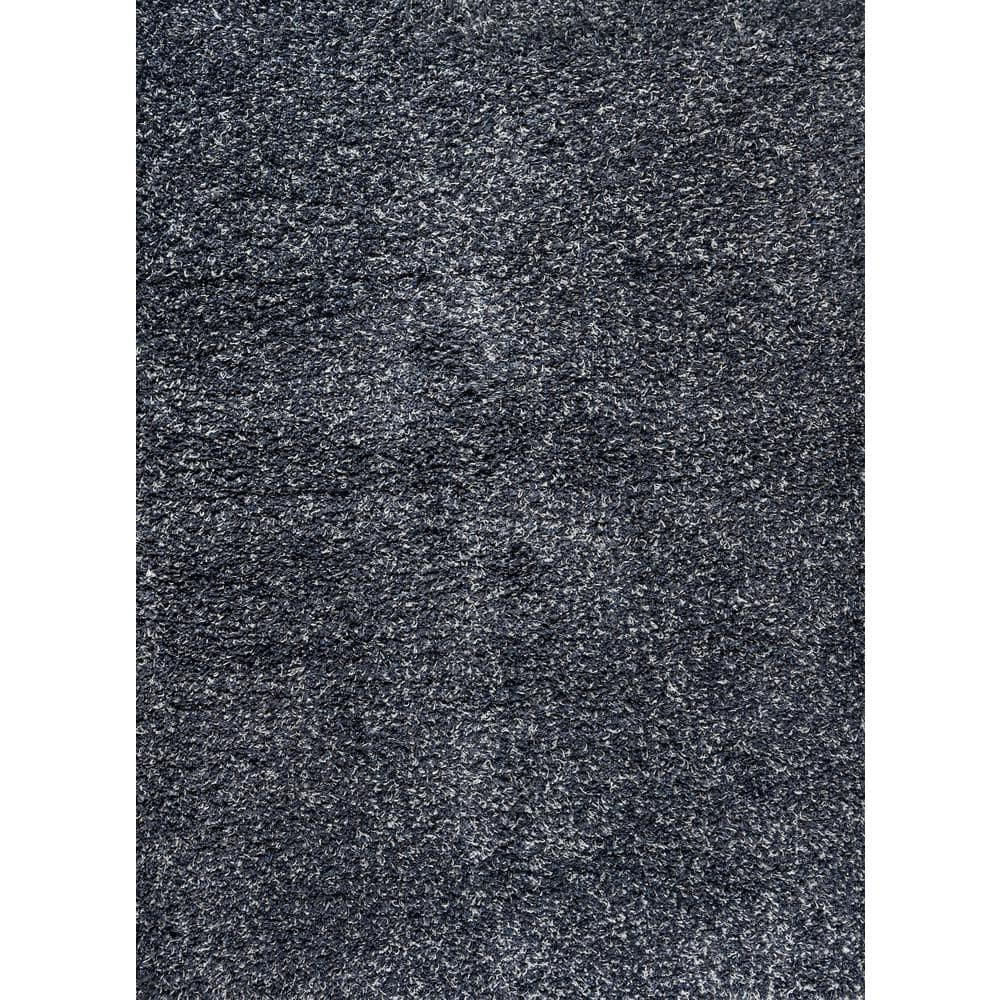 Mercer Shag Plush Denim Blue 3' x 5' Rectangular Area Rug