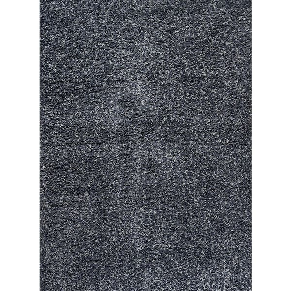 Mercer Shag Plush Denim Blue 3 ft. x 5 ft. Area Rug