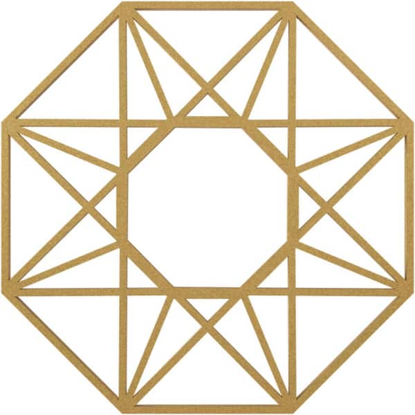 Ekena Millwork 1 in. x 36 in. x 36 in. Guardian Architectural Grade PVC Peirced Ceiling Medallion