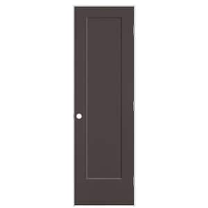 24 in. x 80 in. 1-Panel Lincoln Park Left-Hand Hollow Core Willow Wood Molded Composite Single Prehung Interior Door