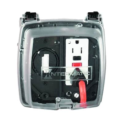 Intermatic Gang Extra Duty Plastic In Use Electrical Outlet Cover In Black Wp Bl