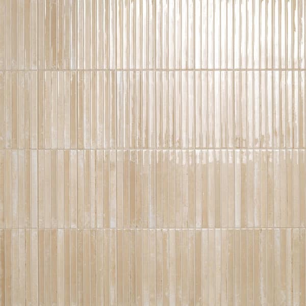 Princess Cappuccino 5 in. x 10 in. Glossy Porcelain Fluted Wall Tile (8.71 sq. ft. /Case)