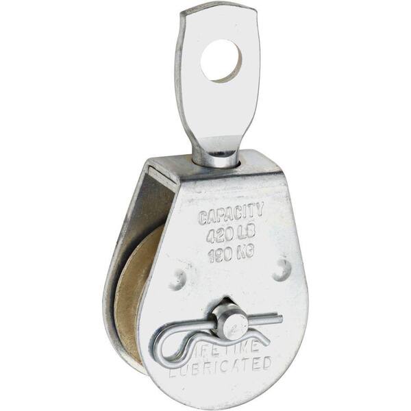National Hardware 1-1/2 in. Zinc Plated Swivel Single Pulley