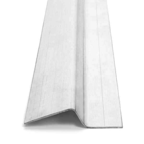 Silver 1 in. x 48 in.  Carpet Edge Trim Z Bar Transition Strip