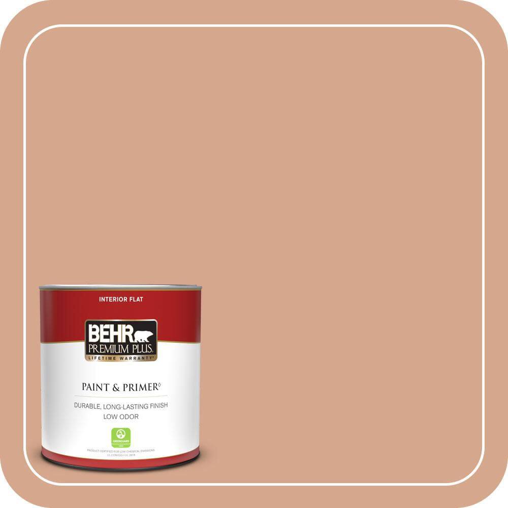1 qt. #MQ1-30 Peachy Confection Flat Low Odor Interior Paint & Primer price history on PriceWatchPro