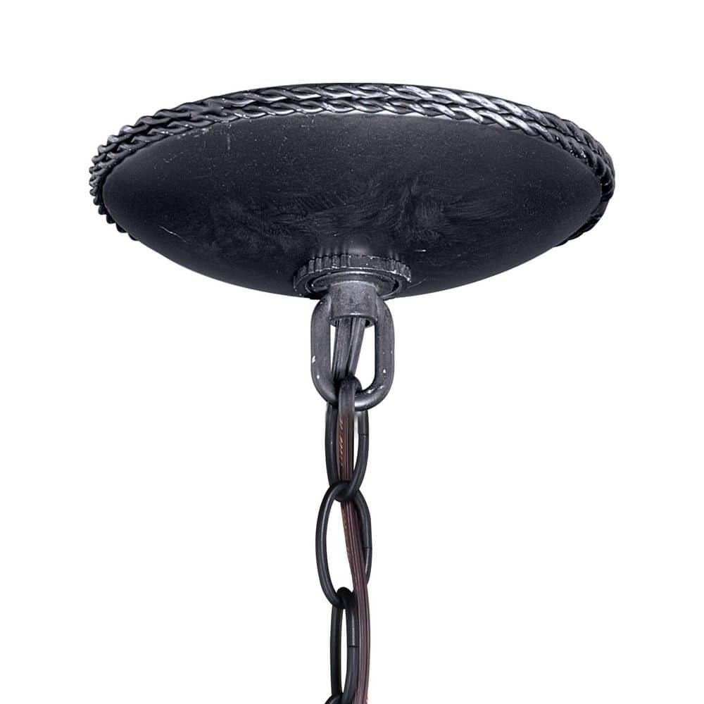 Black Walnut Rustic Glass Mini Pendant Light