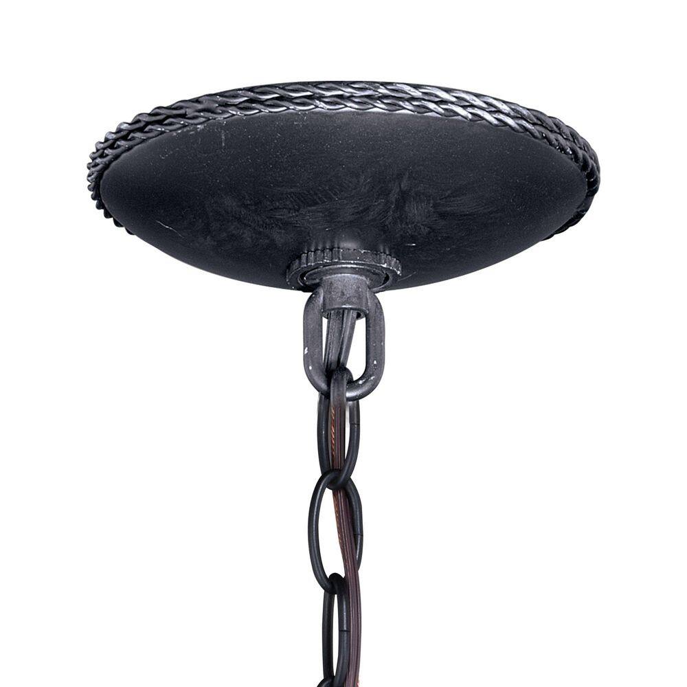 Black Walnut Rustic Glass Mini Pendant Light