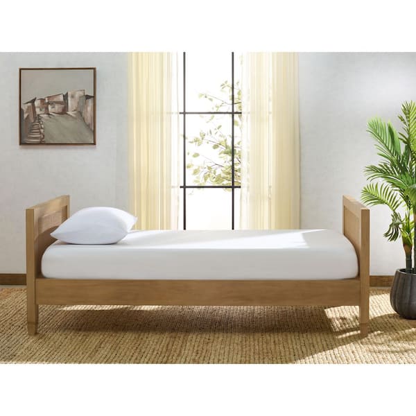 Libbie Brown Wood Frame Full Panel Bed