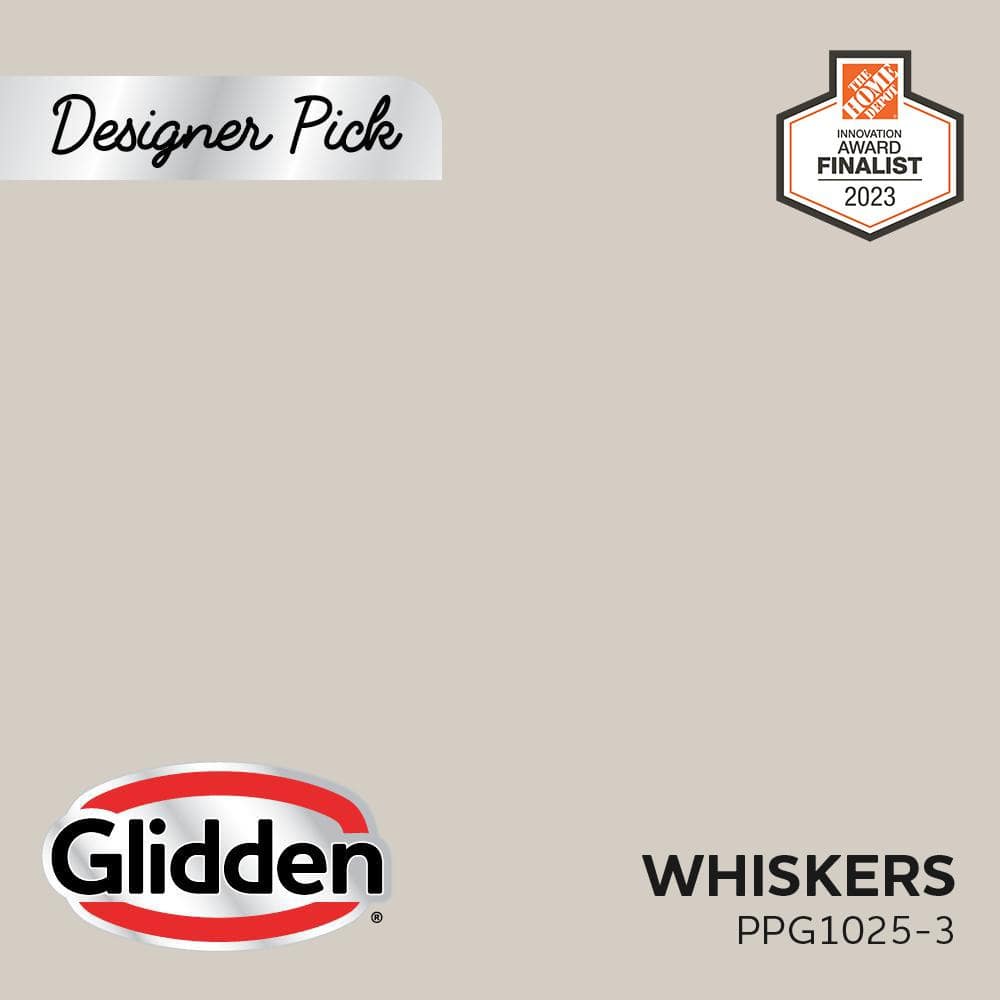 Glidden 1 gal. PPG10253 Whiskers Solid Interior/Exterior Concrete Stain with Cool Surface