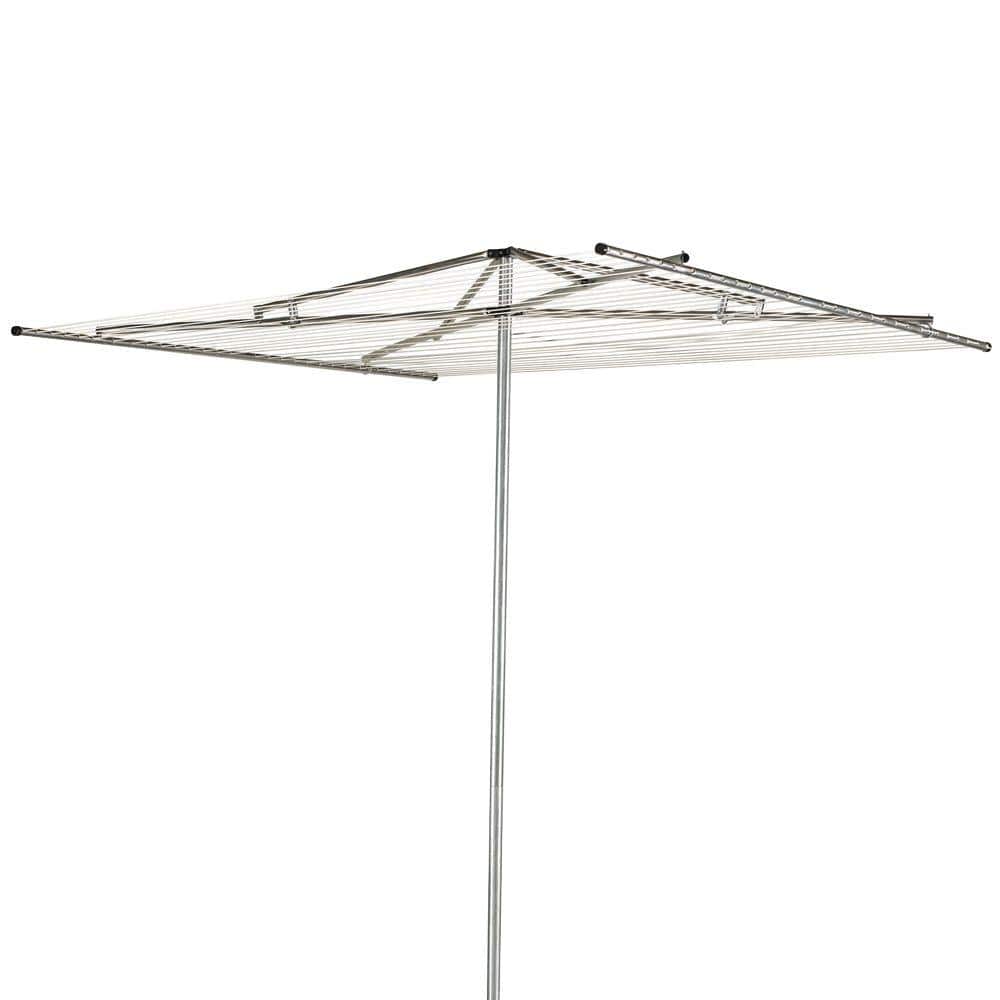Outdoor Adjustable Cloth Drying Umbrella Rack Clothesline Dryer Laundry  Stand