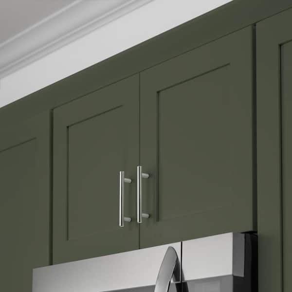 Avondale 36 in. W x 12 in. D x 18 in. H Ready to Assemble Plywood Shaker Wall Bridge Kitchen Cabinet in Fern Green