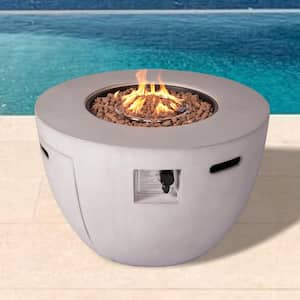 Evelyn Stone Outdoor Fire Pit Table with Extension