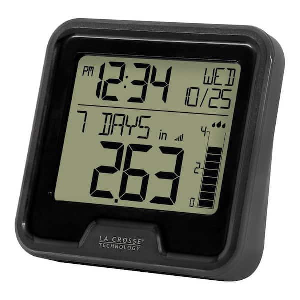 Lacrosse Technology Black Wireless Thermometer with Indoor/Outdoor  Temperature and Time 308-1409BT-CBP