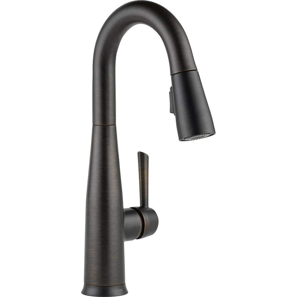 Transitional Pull-Out Spray Kitchen Faucet in Bronze Finish