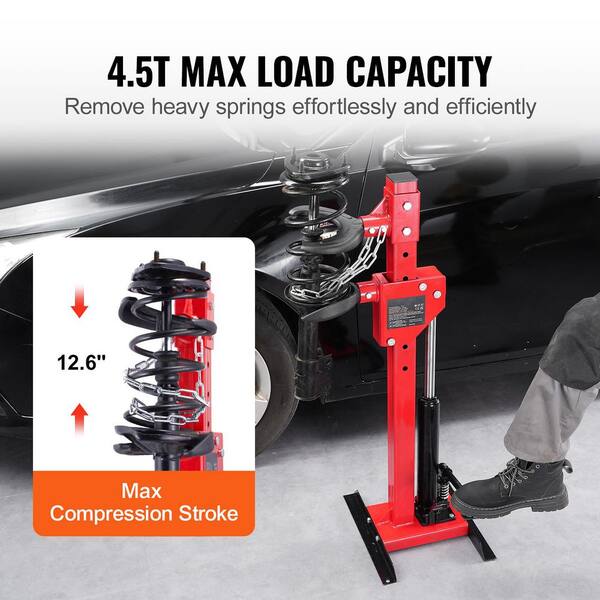 Strut Spring Compressor 4.5 Ton/9920 LBS Hydraulic Jack Capacity 1 Ton Rated Compression Force for Strut Spring Removing