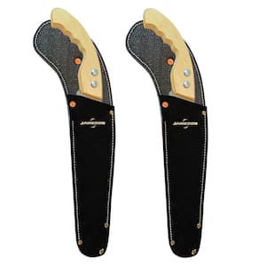 11 in. Straight Blade Hand Pruning Saw with Belting Scabbard Wood Handle (2-Pack)