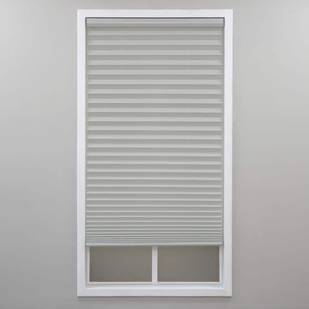 Silver Gray Cordless Light Filtering Polyester Pleated Shades - 31 in. W x 48 in. L price history on PriceWatchPro