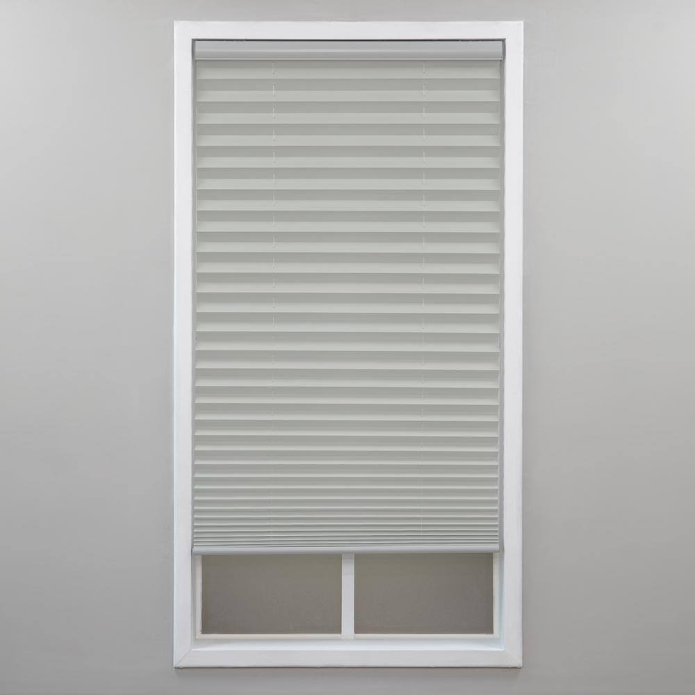 Silver Gray Cordless Light Filtering Polyester Pleated Shades - 45.5 in. W x 64 in. L price history on PriceWatchPro