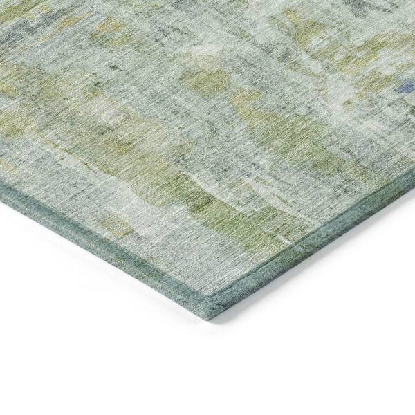 Chantille Machine Washable Indoor/Outdoor Abstract ACN2310 Aloe 5 ft. x 7 ft. 6 in. Area Rug