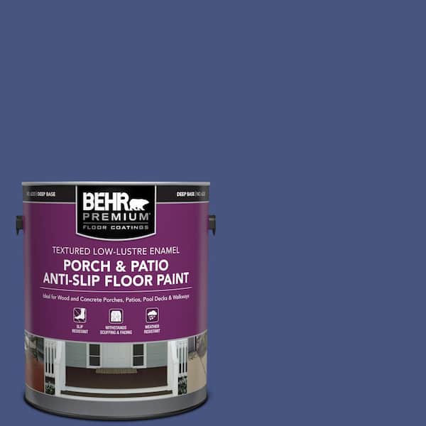 BEHR PREMIUM 1 gal. #PPU15-02 Mozart Textured Low-Lustre Enamel Interior/Exterior Porch and Patio Anti-Slip Floor Paint