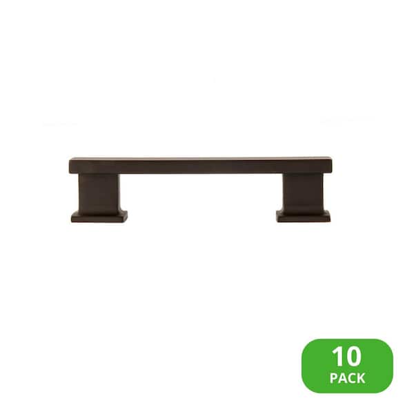 Sumner Street Home Hardware 10-Pack High Desert 3-1/2 in. (89 mm) Center-to-Center Classic Oil Rubbed Bronze Bar Drawer Pull