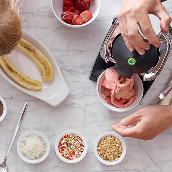 Yonanas Deluxe Healthy Fruit Soft-Serve Dessert Maker, Pink