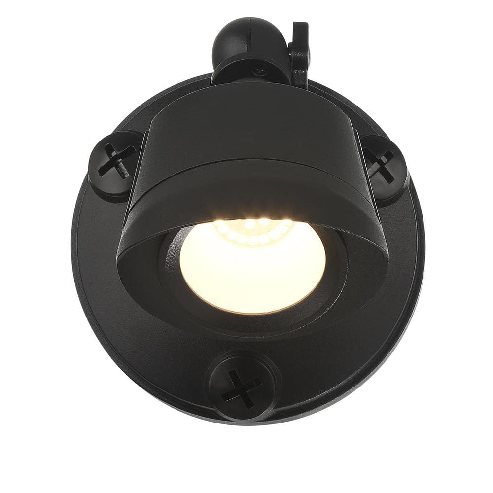 Black Integrated LED Outdoor Security Flood Light
