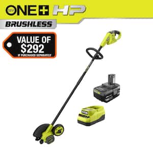 RYOBI ONE+ 18V Patio Cleaner with Wire Brush Edger with 2.0 Ah