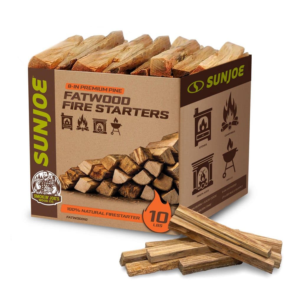 Sun Joe 10 lbs. Case of Fatwood Fire Starter FATWOOD10 - The Home