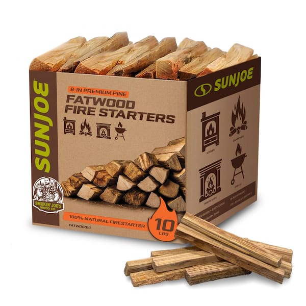 Sun Joe 10 lbs. Case of Fatwood Fire Starter FATWOOD10 - The Home