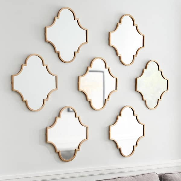 Stylewell Small Ornate Gold Classic, Small Gold Wall Mirror Set