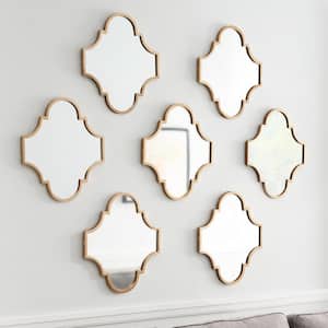Small Ornate Gold Classic Accent Mirror - Set of 3 (16 in. H x 19 in. W)