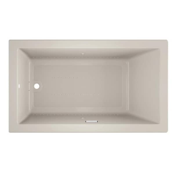 JACUZZI Solna Pure Air 72 in. x 42 in. Rectangular Air Bath Bathtub with Left Drain in Oyster