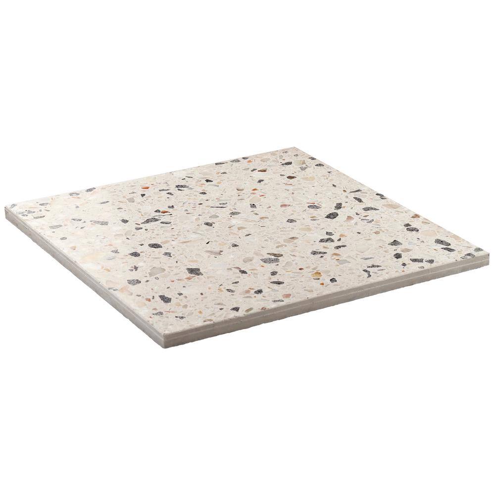 Sonora Polished Terrazzo Cement Floor and Wall Tile 16.14 in.