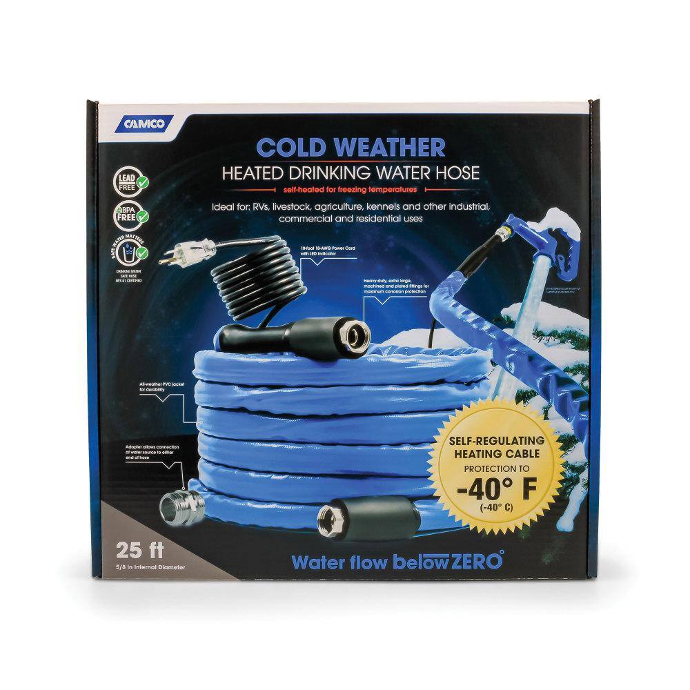 thumbnail image 2 of Camco 22863 25-Foot Heavy-Duty Contractor Water Hose – Double Layer PVC, 300 PSI Burst Strength, Drinking Water Safe 2 of 13