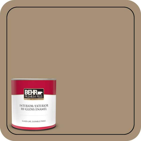 BEHR PREMIUM PLUS 1 qt. #N300-5 Hidden Treasure Hi-Gloss Enamel Interior/Exterior Paint & Primer