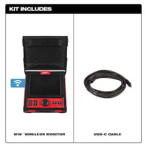 M18 18-Volt Lithium-Ion Wireless Pipeline Inspection System Monitor (Tool-Only)