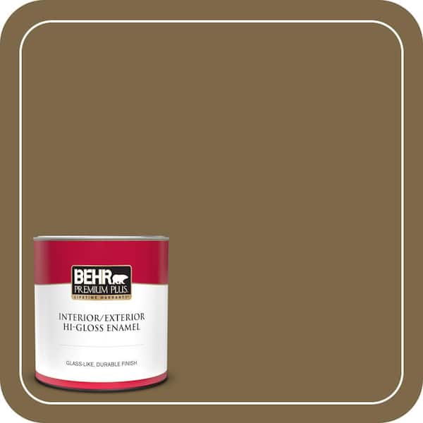BEHR PREMIUM PLUS 1 qt. #320F-7 Fig Hi-Gloss Enamel Interior/Exterior Paint & Primer