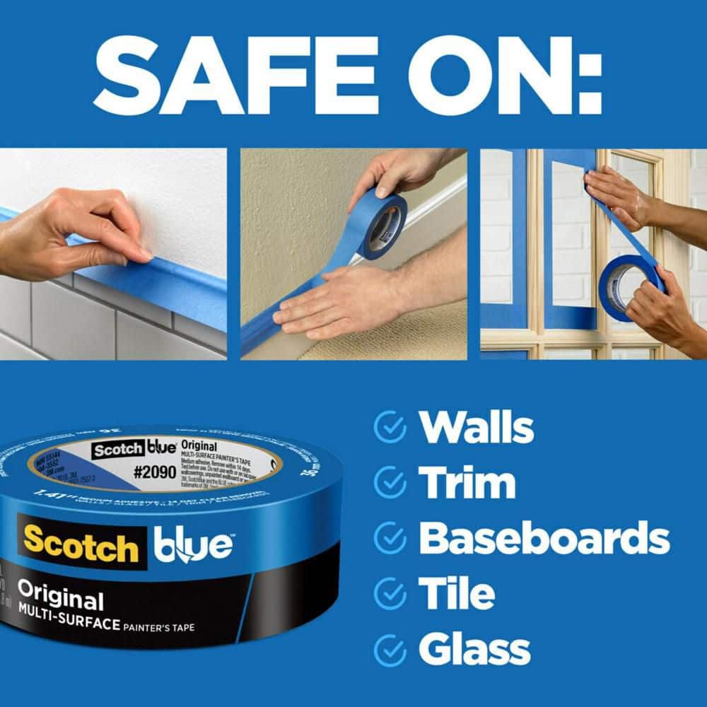 ScotchBlue Painter's Tape 3 Rolls - rated 4.5108 stars from 10675 reviews