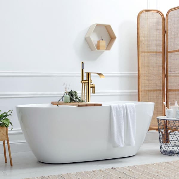 Tub Spout Brass Folding Bath Spout Wall Mounted 180° Rotation Square Bathtub Faucet Spout Shower System Spout Non Diverter, G1/2 Connection,Chrome