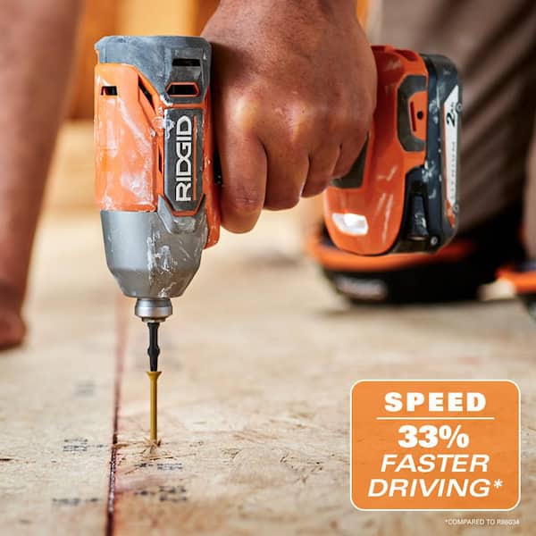 RIDGID 18V Cordless 5-Tool Combo Kit with (2) 4.0 Ah Batteries