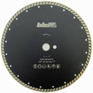 12 in. Wide Turbo Diamond Blade for Stone and Masonry Cutting