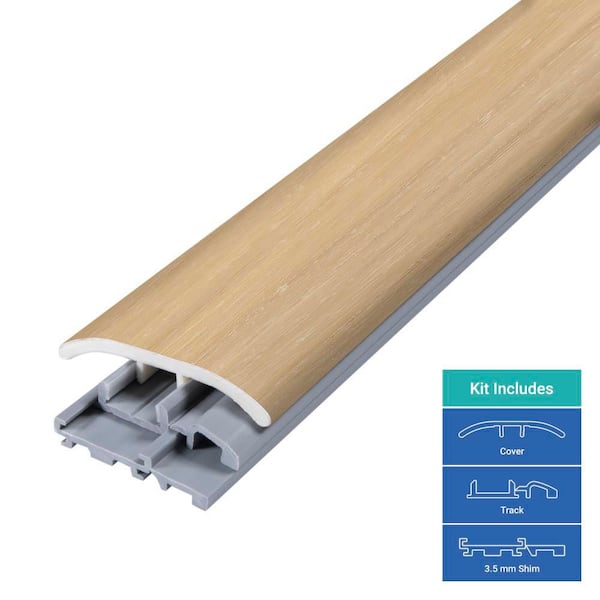 Lathem 0.31 in. T x 2 in. W x 78.7 in. L Vinyl 4-in-1 Molding